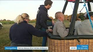 Vol en montgolfière au dessus dun nid de châteaux en IndreetLoire [upl. by Gualterio]