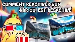 Comment réactiver le HDR désactivé de Windows  10 11 [upl. by Leuname]