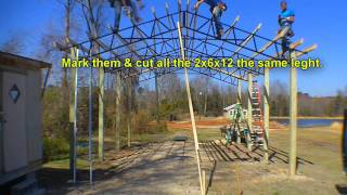 Armour Metals Steel Truss Pole Barn Kit Diy [upl. by Airamasor]