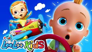 Vehicles  Choo Choo Wah  more Kids Songs and Nursery Rhymes  LooLooKids [upl. by Nbi40]