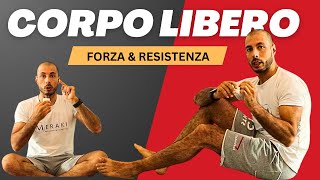 ALLENARE LA FORZA a CORPO LIBERO  3 esercizi di BASE [upl. by Fabrienne]