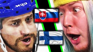 ZOH v hokeji 2022  Slovensko  Fínsko NHL 22 [upl. by Patten]