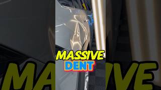 Extreme dent repair  massive dent autobodyrepair paintlessdentrepair cardentrepair [upl. by Eppes]