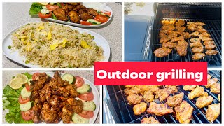 Chicken Tikka Botti in grill OutDoor BBQ Garlic Naan​⁠Desilifeinusax2h [upl. by Aydiv]