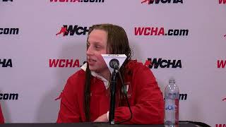 2024 Kwik Trip WCHA Final Faceoff Kirsten Simms Interview Mar 7 2024 [upl. by Ennahs]