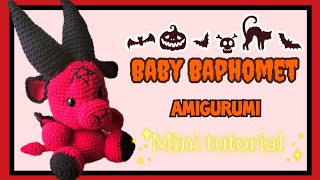 Baby Baphomet amigurumi Parte 11 Tutorial simplificado en 1 sólo video [upl. by Tyoh]