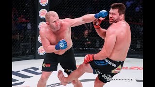 Bellator 225 Highlights Sergei Kharitonov Knocks Out Matt Mitrione  MMA Fighting [upl. by Peppard794]