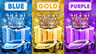 Choose Your Gift Blue Gold or Purple 💙⭐️💜 How Lucky Are You 😱 Quiz Shiba [upl. by Mcclenon474]