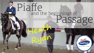 Continuing the piaffe and passage journey  Dressage with Heath Ryan [upl. by Ethbun]