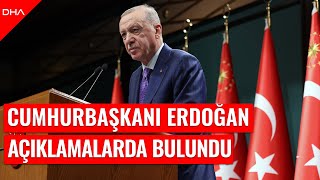 Cumhurbaşkanı Erdoğan Kabine Toplantısı sonrasında açıklamalarda bulundu [upl. by Neyrb]