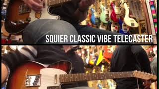 Fender Telecaster vs Squier Classic Vibe [upl. by Bartley]