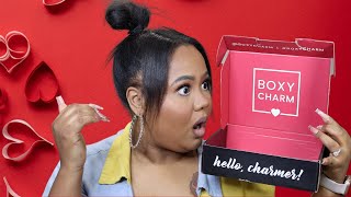 BOXYCHARM February Base Box Unboxing  Demo [upl. by Ajar650]