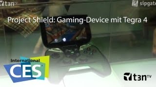 Project Shield GamingDevice mit Tegra 4 auf der CES 2013 CES 2013 [upl. by Etireugram]