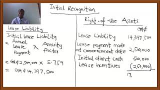 LESSEE ACCOUNTING  LEASE PAYMENTS MADE IN ADVANCE IFRS 16 [upl. by Shara]