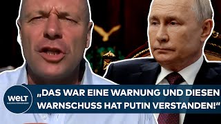 UKRAINEKRIEG quotDas war eine Warnung Und diesen Warnschuss hat Wladimir Putin verstandenquot [upl. by Beffrey]