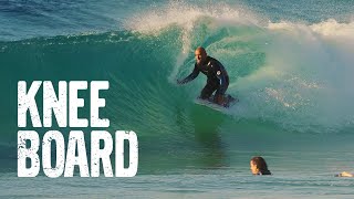 Kneeboarder surfing perfect uncrowded waves at Maroubra beach [upl. by Nelram]