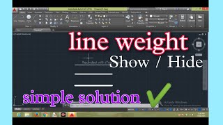 AutoCAD line weight show  hide problem 🥵 in tamil solvedsimple step Line thickness not showing [upl. by Nirmak62]