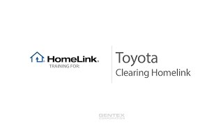 Toyota Clearing HomeLink [upl. by Caravette]