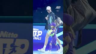 La piccola Francesca scopre che accompagnerà Jannik Sinner in campo alle ATP Finals 2024 🦊❤️🥲 [upl. by Nino]