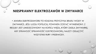 Dlaczego zmywarka nie pobiera wody [upl. by Irby]