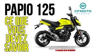 ESSAI CFMOTO PAPIO 125 [upl. by Justinn]