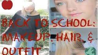 Back To School Makeup Hair amp Outfit  Maddi Bragg [upl. by Dryfoos]