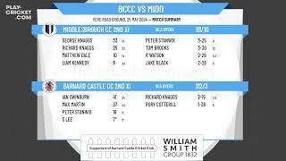 Barnard Castle CC 2nd XI v Middlesbrough CC 2nd XI [upl. by Ayikaz228]