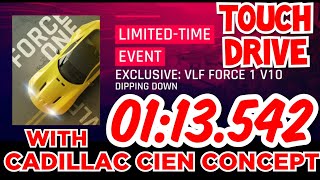 Touchdrive Asphalt 9 EXCLUSIVE  VLF FORCE 1 V10 NEW FORMAT  CADILLAC CIEN CONCEPT  BEST ROUTE [upl. by Home]