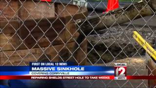 Bus caught in sinkhole in Avondale [upl. by Ecylahs109]