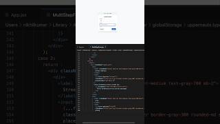 Build a MultiStep Form with React React Hook Form and Zod Validationshortsshortsvideosshort [upl. by Dupre929]