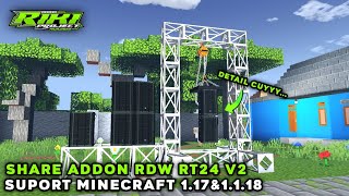 SHARE ADDON RDW RT24 V2 SUPPORT MINECRAFT 117 amp 118  Mod Minecraft 3d [upl. by Engamrahc917]