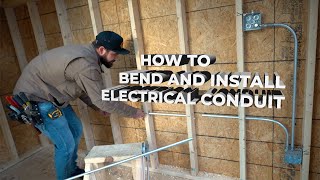 How to bend and install electrical conduit [upl. by Atidnan]