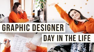 Day In The Life Of A Graphic Designer  Logo Design Website Design Freelance Life [upl. by Ahsilahs]