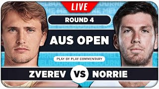 ZVEREV vs NORRIE • Australian Open 2024 R4 • LIVE Tennis PlaybyPlay Stream [upl. by Thibault]