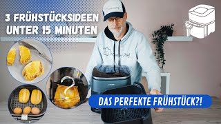 10 Minuten zum perfekten Frühstück ✅ 3 blitzschnelle EiRezepte mit der Heißluftfritteuse [upl. by Pass]