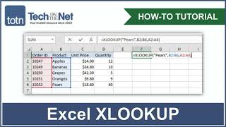 How to use the XLOOKUP function in Excel [upl. by Sauder447]