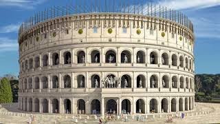 Ancient Rome past and present the Colosseum Part II istayathome [upl. by Nedak921]