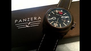 Panzera Aquamarine 45  A Big Masculine Dive Watch  Review [upl. by Silvan]