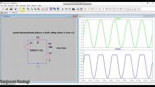 Clipper Circuit simulation in LTspice [upl. by Tamarra]