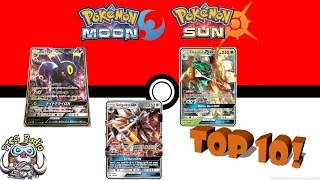 Top 10 cards from Pokémon Sun and Moon Best Pokémon Cards [upl. by Dominus194]