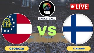 LIVE  Georgia vs Finland  FIBA Europe Basketball Championship Qualifier Live Score [upl. by Rammus]