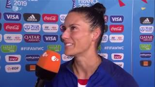 German Interview Ali Krieger Haben schönen Fußball gespielt [upl. by Truscott]