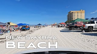 4K 🌞Festive drive on New Smyrna Beach on the 4th of July 2022 🇺🇸 [upl. by Oicangi241]