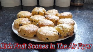 Rich Fruit Scones in the Air Fryer [upl. by Notsecnirp]