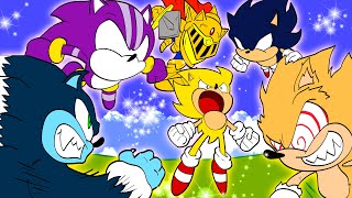 SUPER SONIC vs ALL SONIC FORMS [upl. by Topper542]