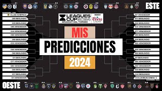 Mis PREDICCIONES para la LEAGUES CUP 2024 BRACKET CHALLENGE [upl. by Dempsey]