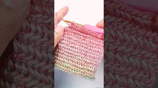 Herringbone Single Crochet crochet howtocrochet tutorial diy yarn [upl. by Fawcett]