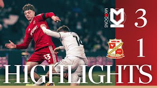 Extended Highlights MK Dons vs Swindon Town [upl. by Aniraad]