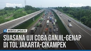 SUASANA UJI COBA GANJILGENAP DI TOL JAKARTACIKAMPEK [upl. by Pangaro]