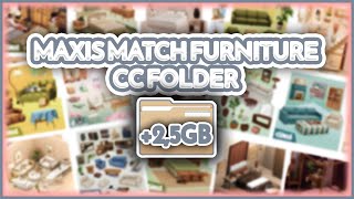 Sims 4 Maxis Match Furniture CC Folder 2GB [upl. by Yrdua]